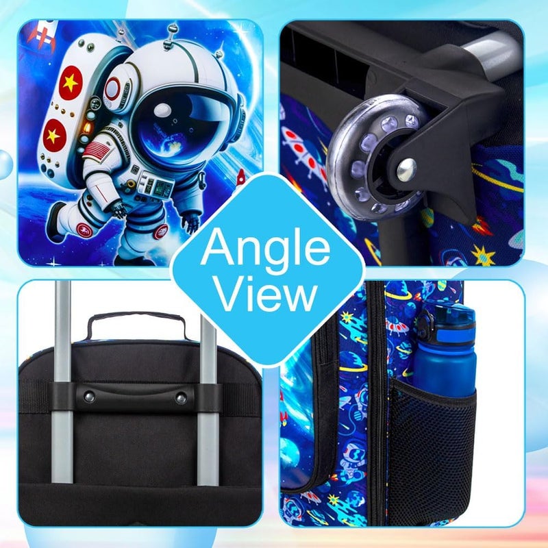 KLFVB Kids Luggage for Boys Girls, Cute Rolling Wheels Suitcase for Toddler, Children Travel Carry on Suitcase - Image 5